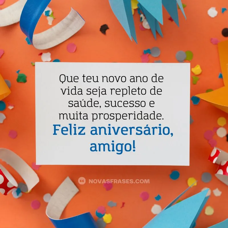 feliz aniversário para amigo