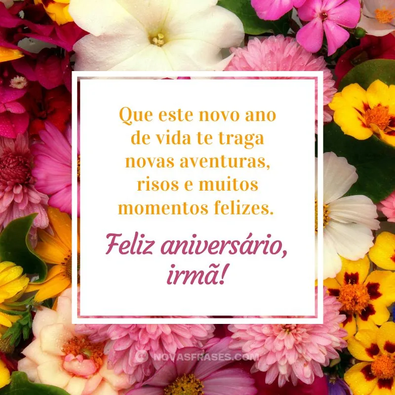 feliz aniversário para minha irmã