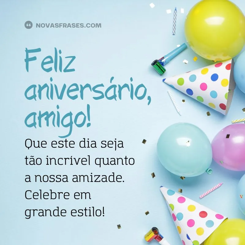 feliz aniversário amigo