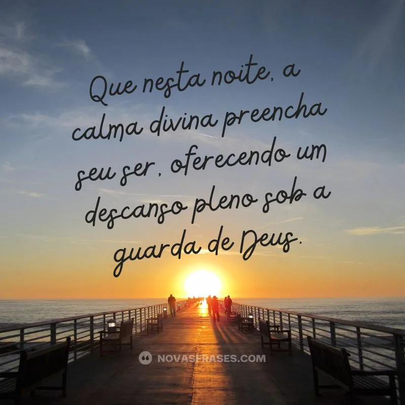 frase de boa noite com deus