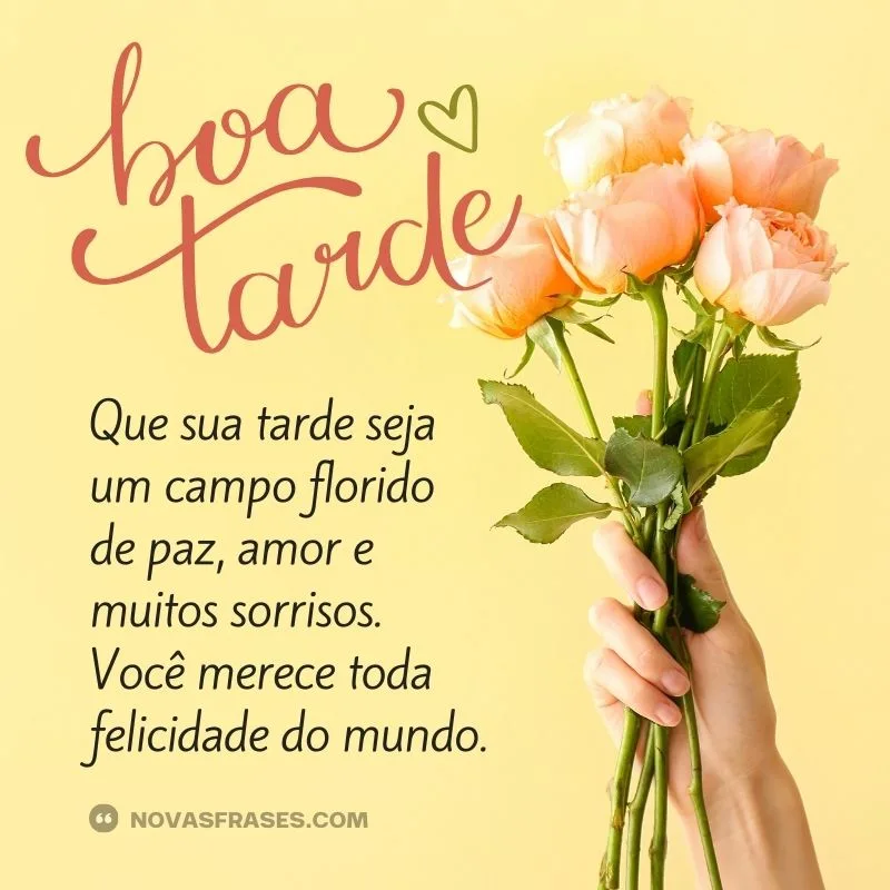 frase de boa tarde com carinho