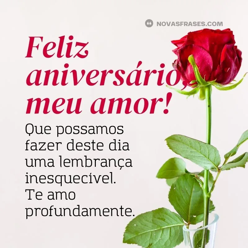 frase feliz aniversário meu amor