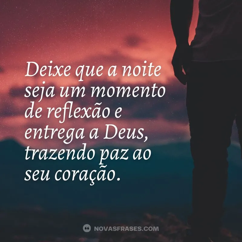 frases boa noite com deus