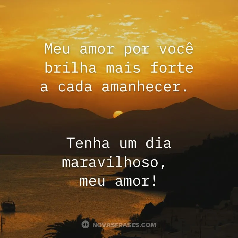 frases de amor bom dia