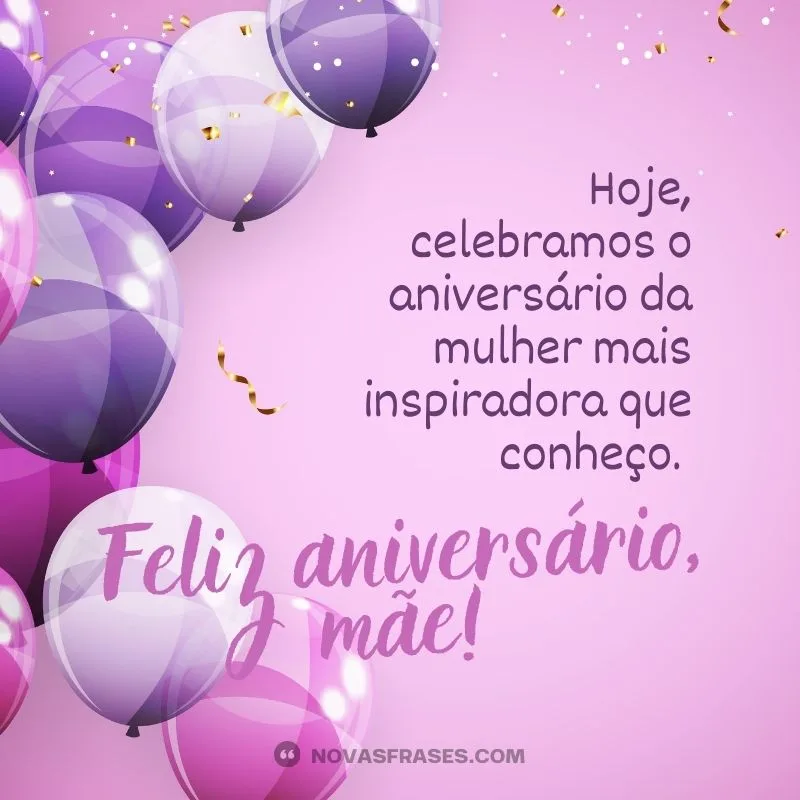 frases de feliz aniversário para mãe