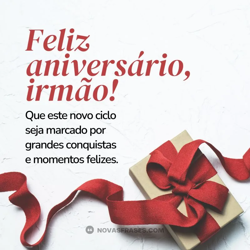 frases feliz aniversário irmão