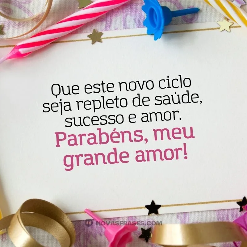 frases feliz aniversário meu amor
