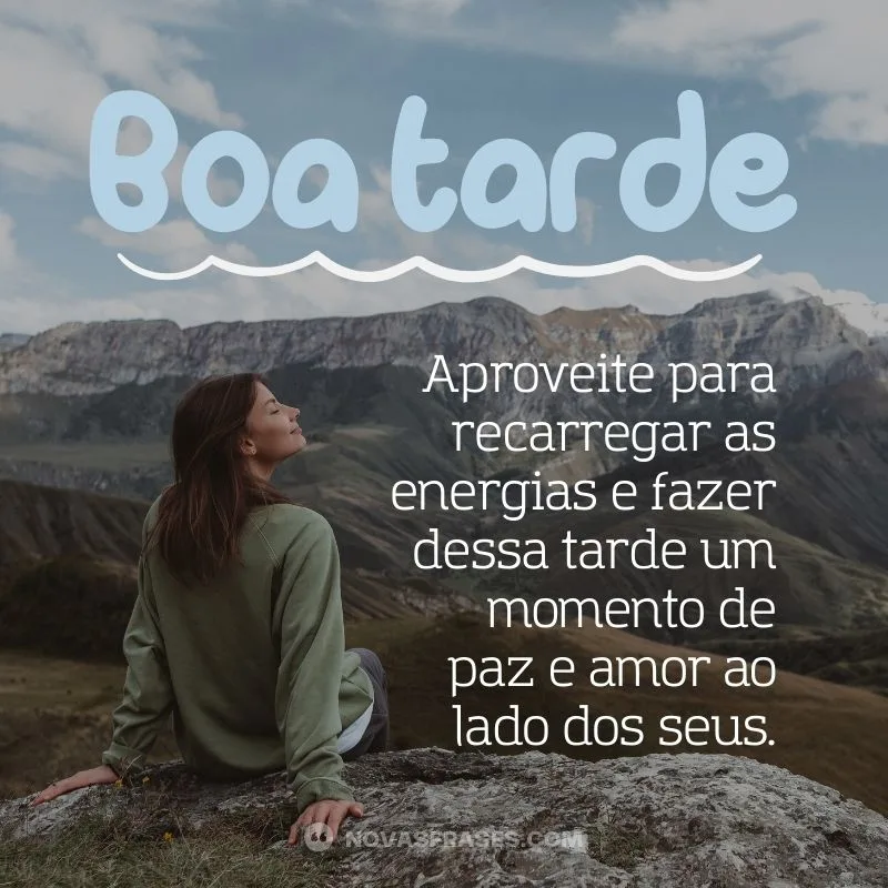 frases para uma tarde boa