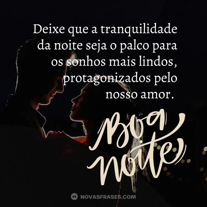 mensagem de amor e boa noite