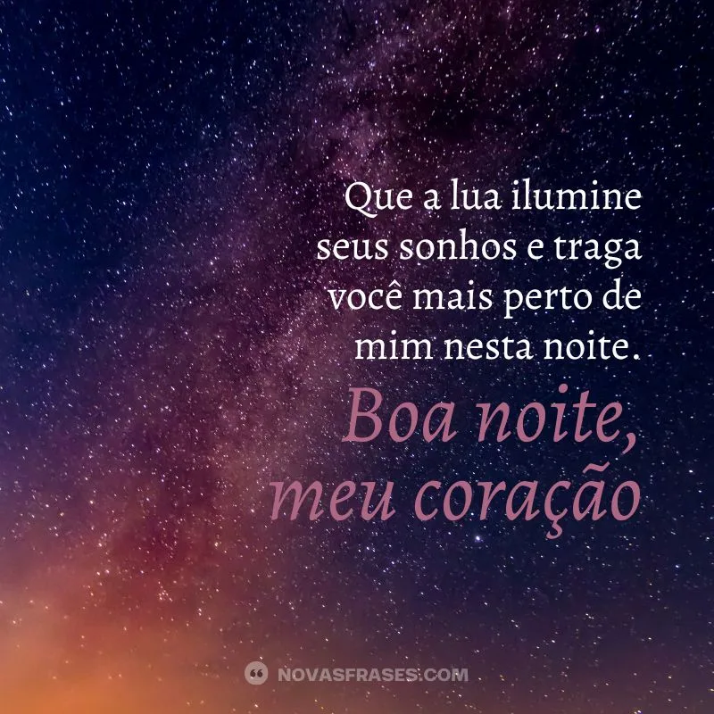 mensagem de boa noite amor