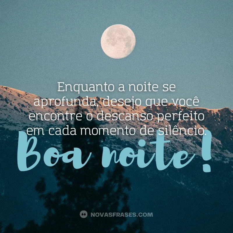 mensagem de bom descanso boa noite