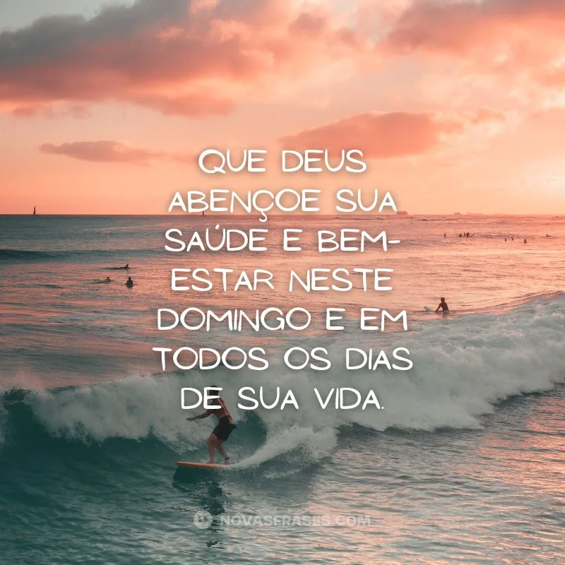 mensagem de bom dia abençoado domingo