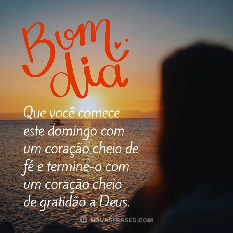 mensagem de bom dia domingo abençoado