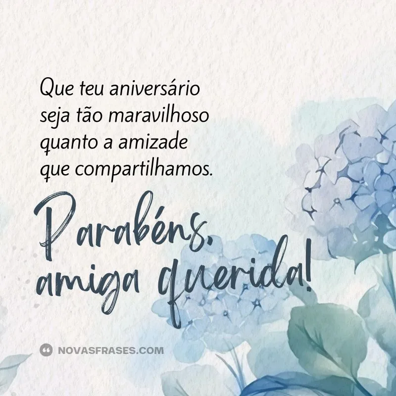 mensagem de feliz aniversário amiga
