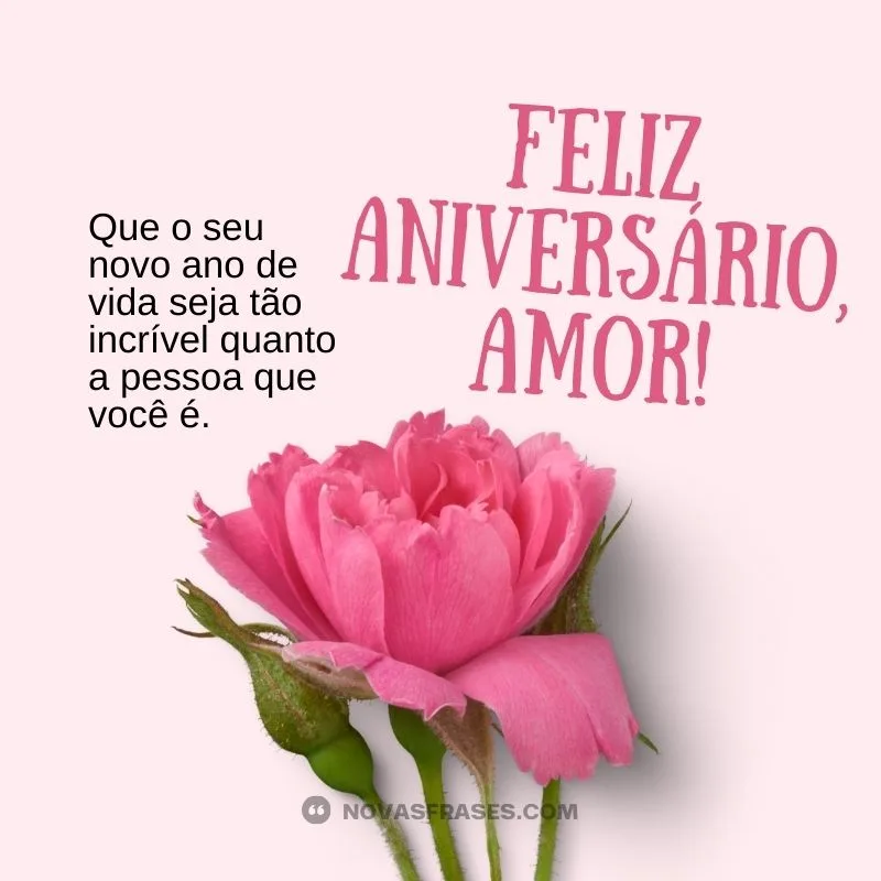 mensagem de feliz aniversário para meu amor