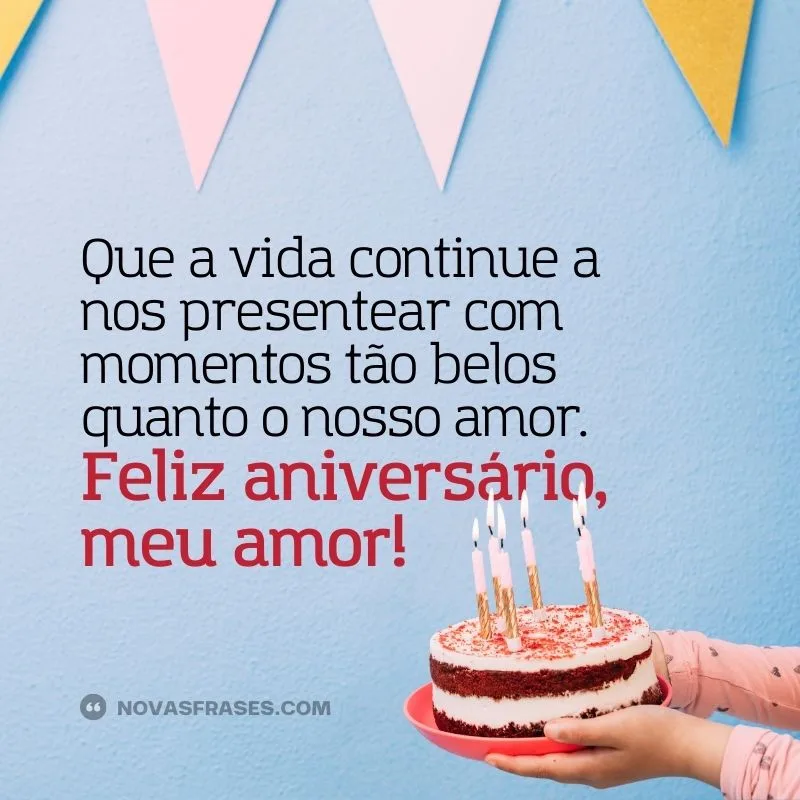 mensagem feliz aniversário meu amor