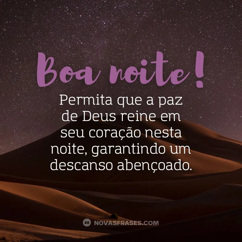 mensagens boa noite com deus