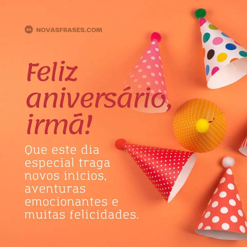 mensagens de feliz aniversário irmã