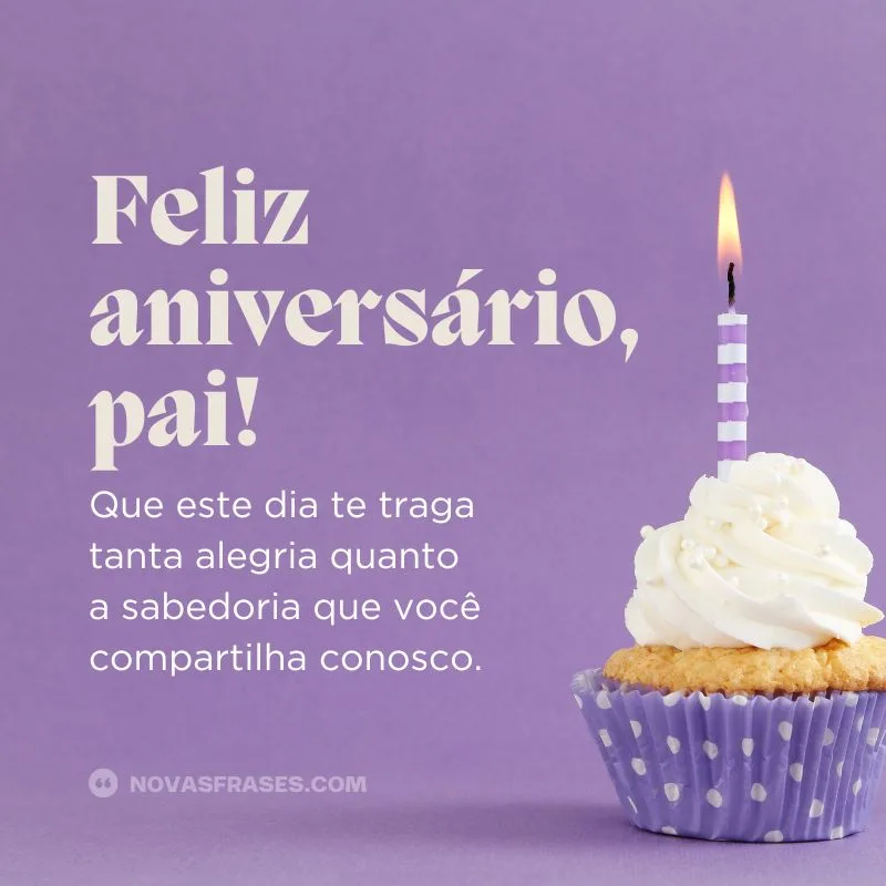 mensagens de feliz aniversário para pai