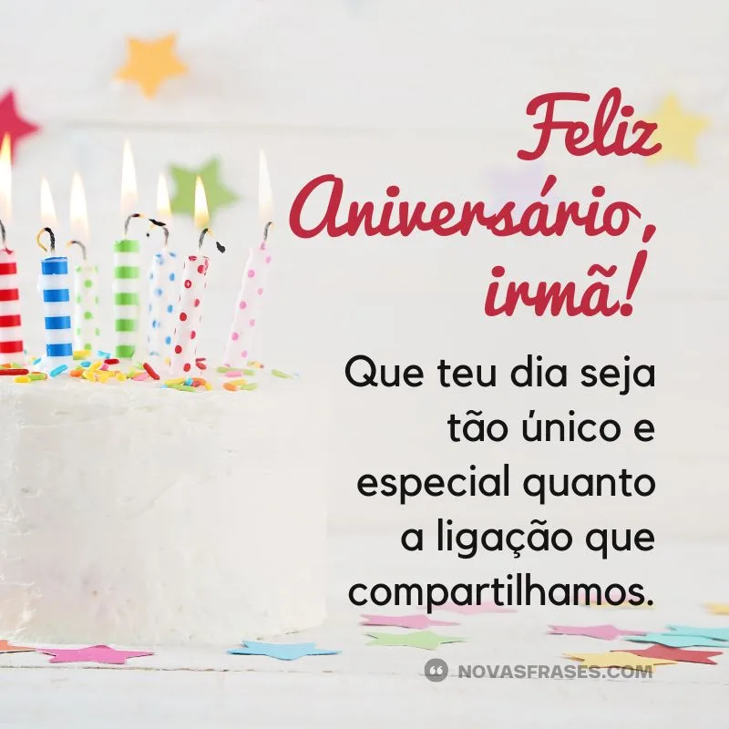 mensagens feliz aniversário irmã