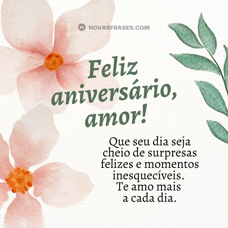 meu amor feliz aniversário