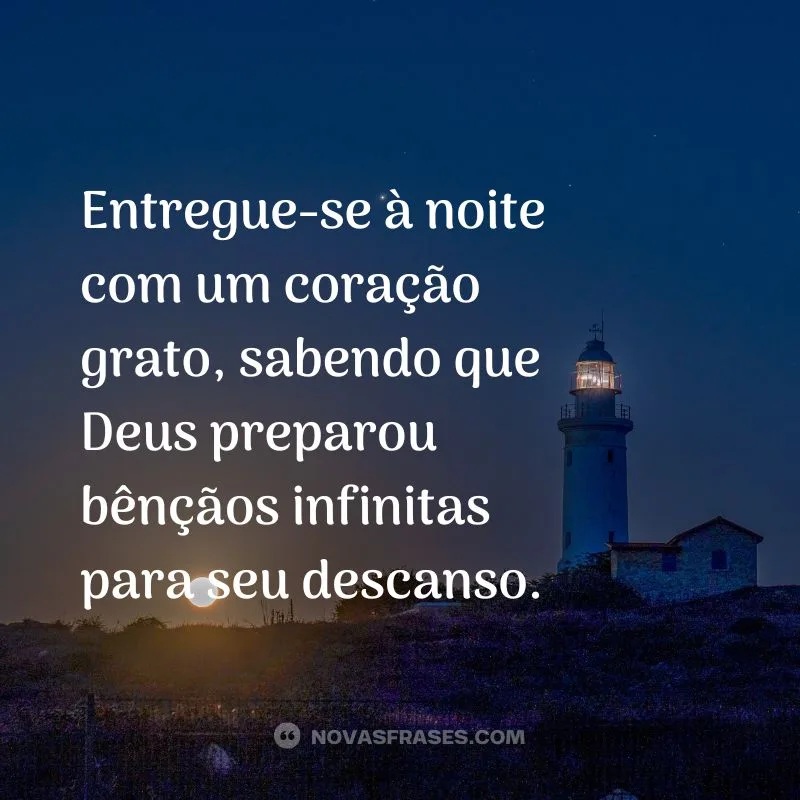 msg de boa noite abençoada