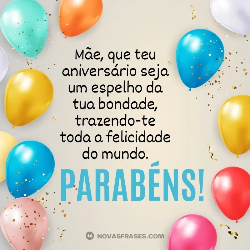 msg de feliz aniversário mãe