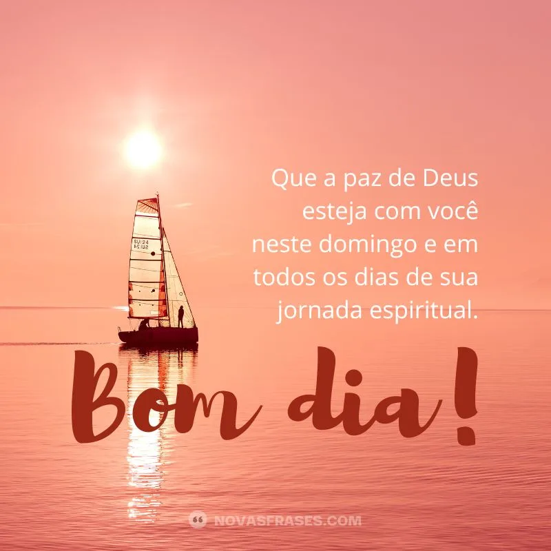 reflexão de bom dia domingo abençoado