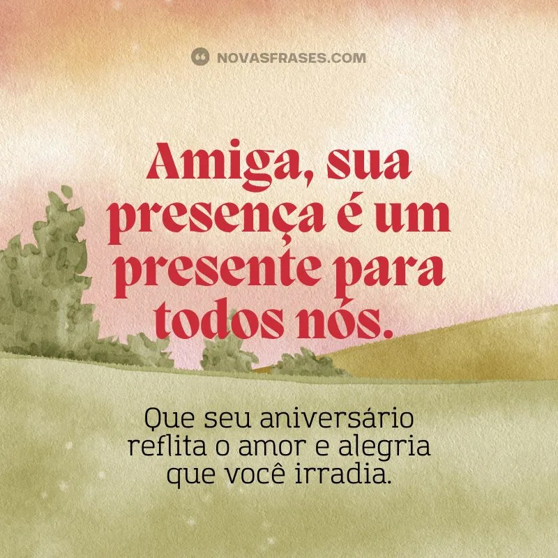 textinho de feliz aniversário para amiga