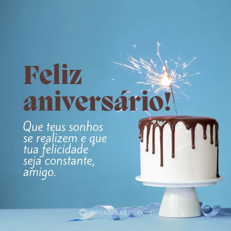 texto feliz aniversário amigo