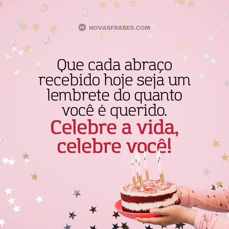 frase de aniversário
