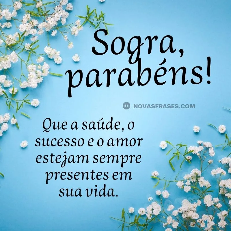 feliz aniversário minha sogra