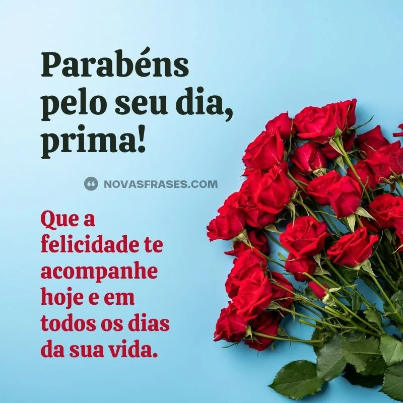 feliz aniversário prima querida