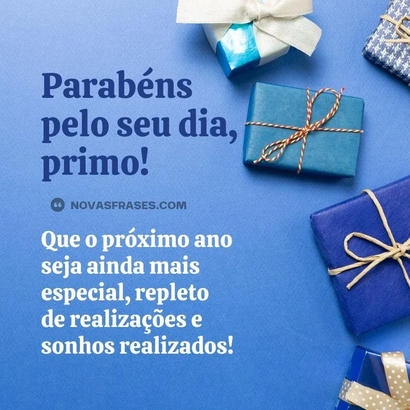 feliz aniversário primo whatsapp