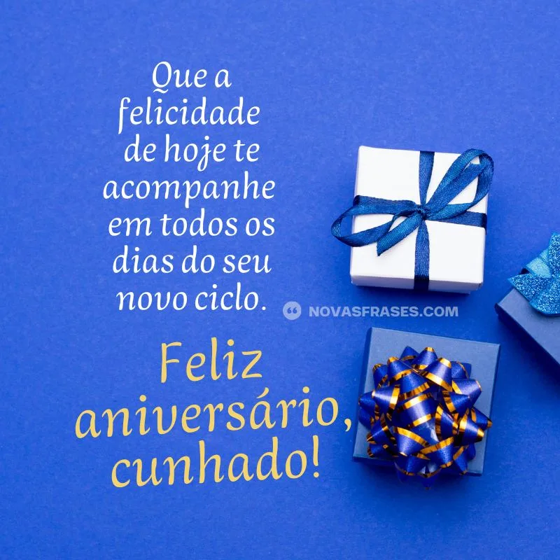 mensagem de feliz aniversário para cunhado