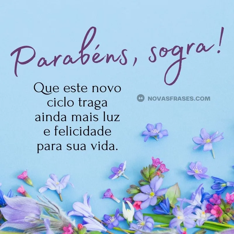 mensagem de feliz aniversário para sogra