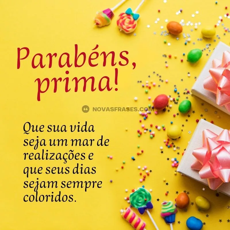 mensagem feliz aniversário prima