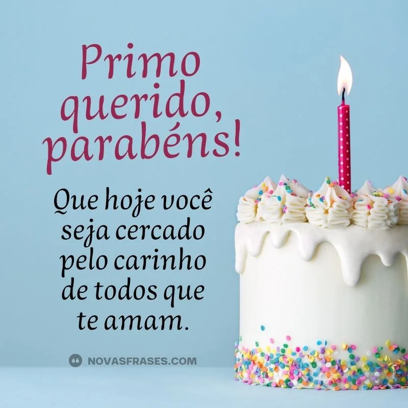 mensagem feliz aniversário primo