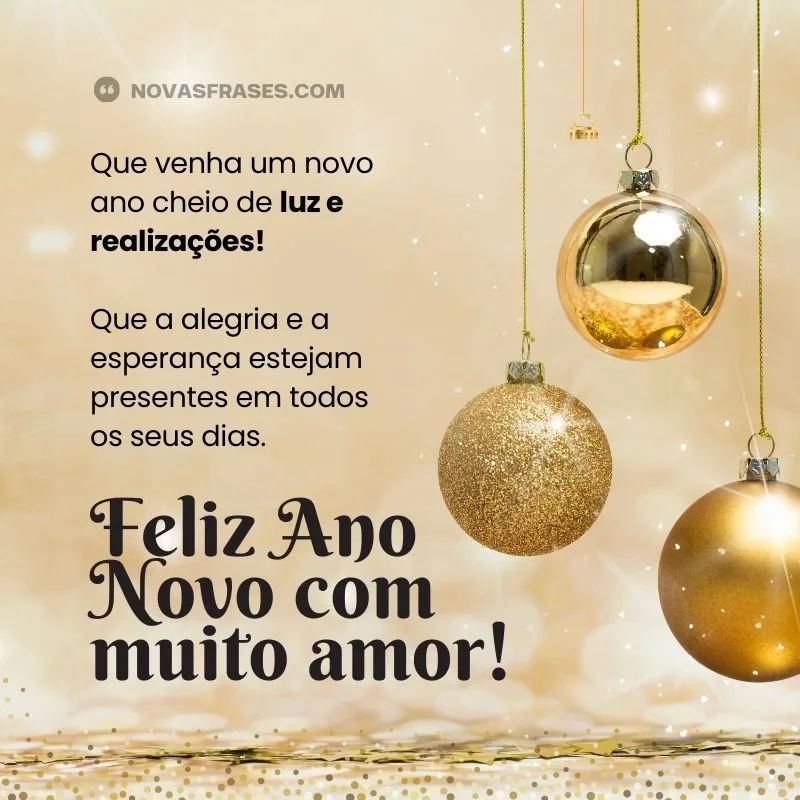 frase de feliz ano novo