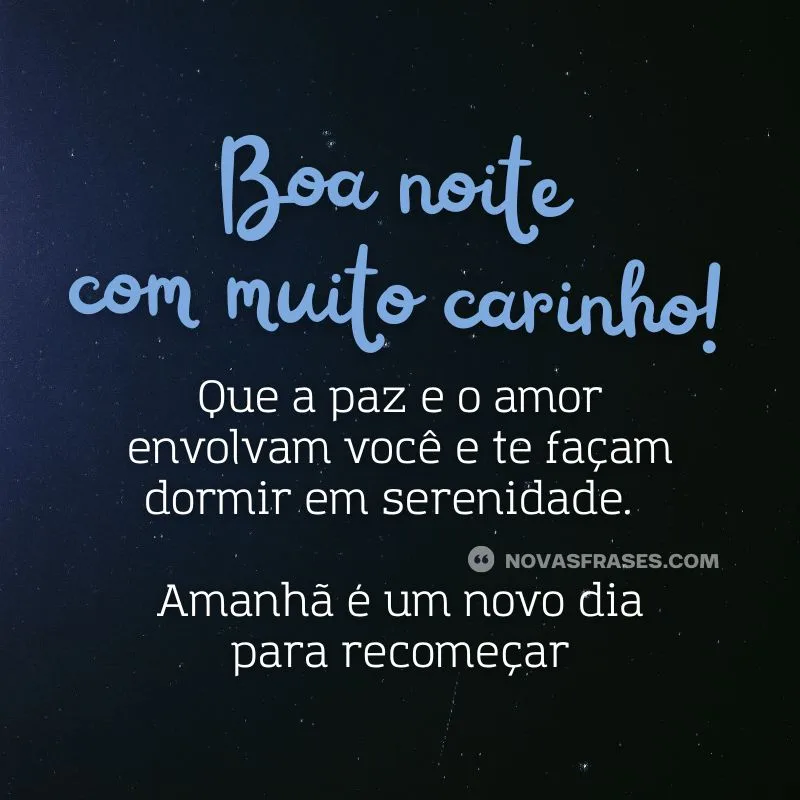 boa noite com amor e carinho