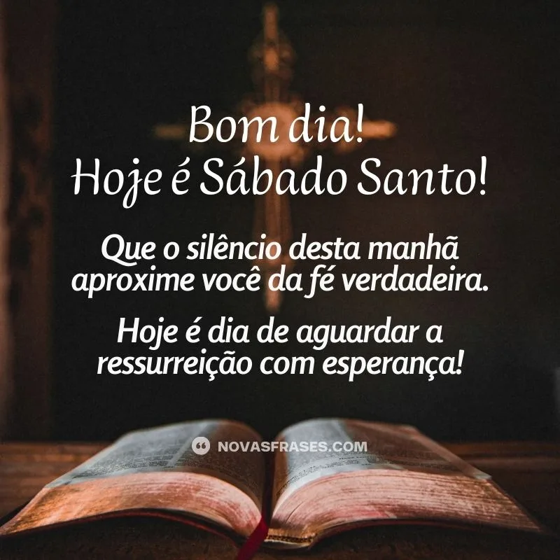 bom dia, sábado santo