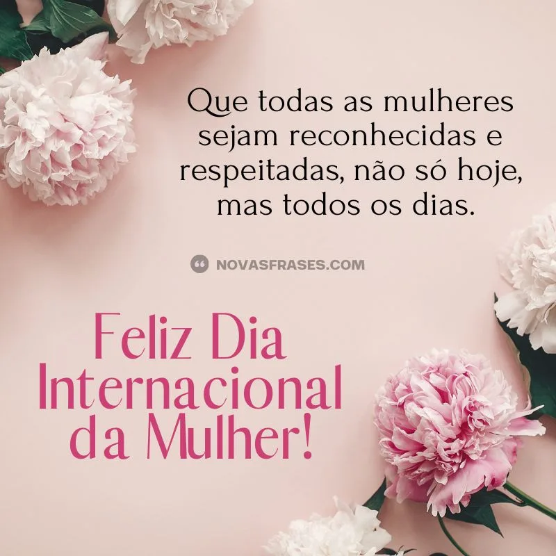 feliz dia da mulher