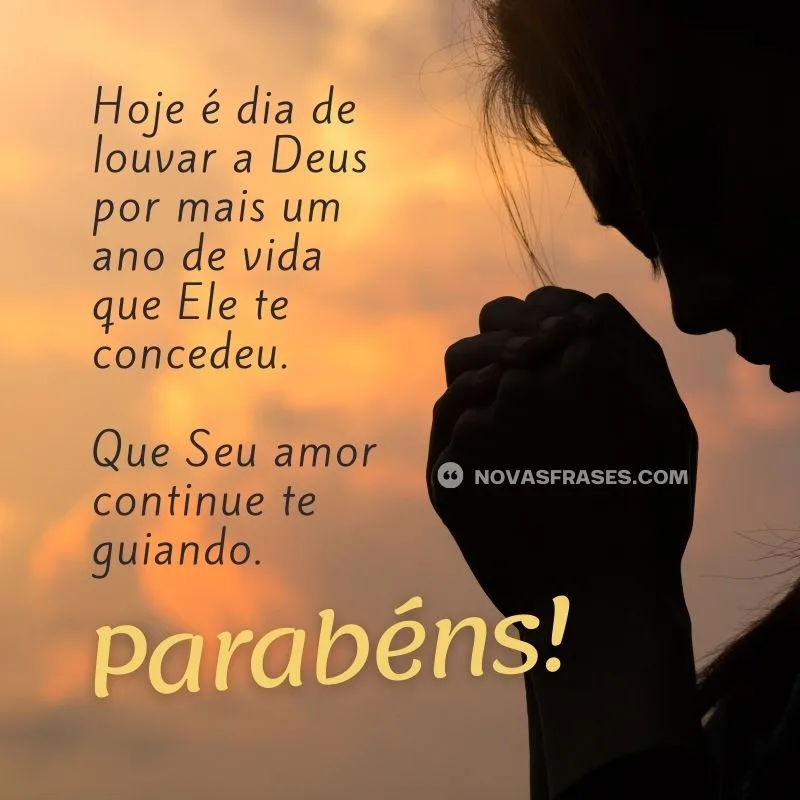 frase de aniversário evangélica
