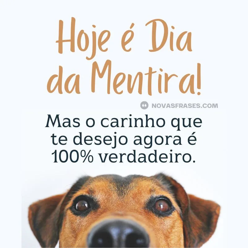 frase para o dia da mentira