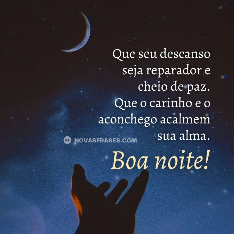 frases de boa noite com carinho