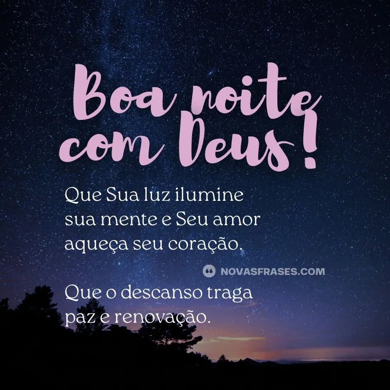 lindas mensagens de boa noite com deus