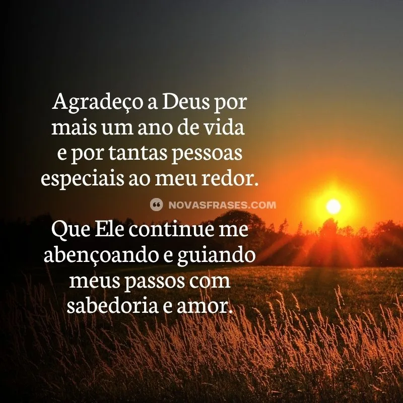 mensagem curta de agradecimento de aniversário a deus