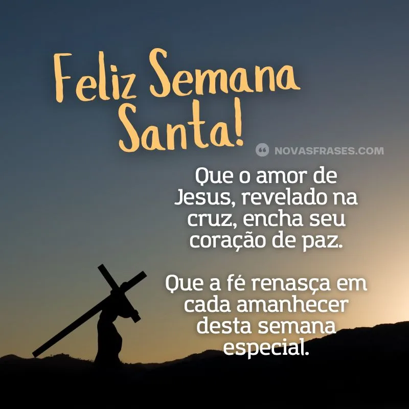 mensagem da semana santa