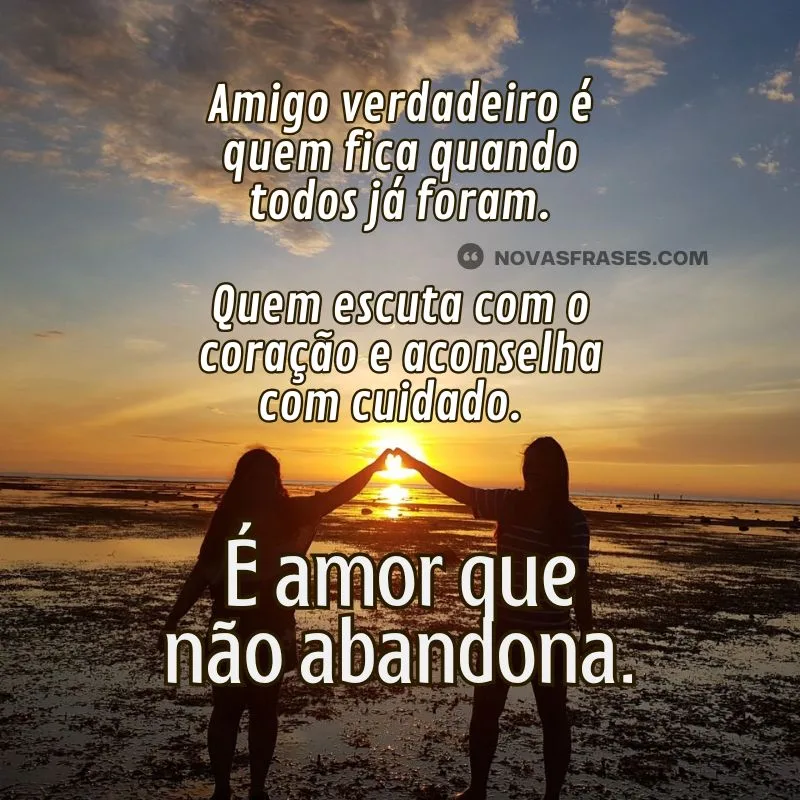 mensagem de amizade verdadeira