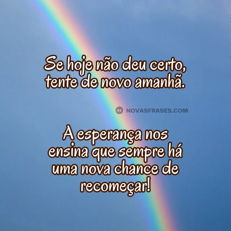 mensagem de esperança em deus